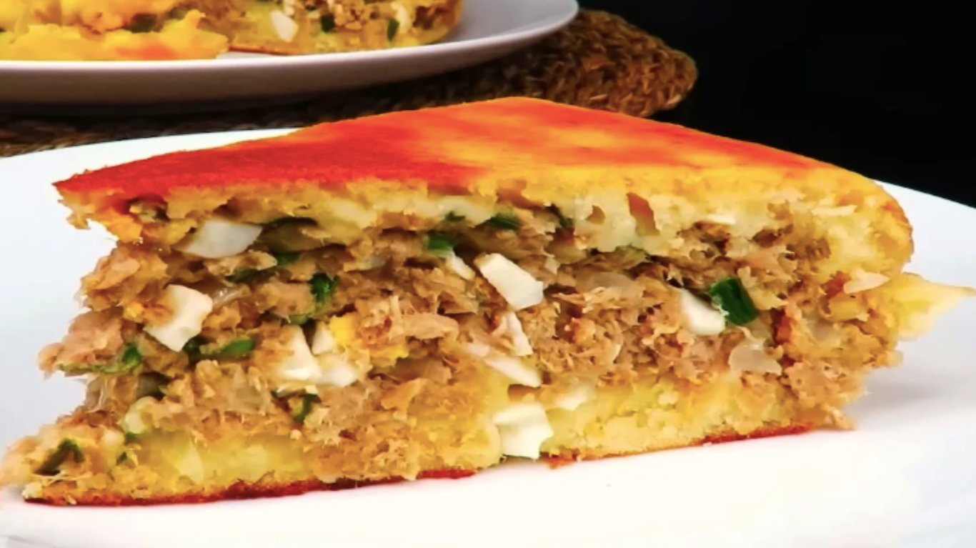 рецепт м'ясного пирога на сковороді