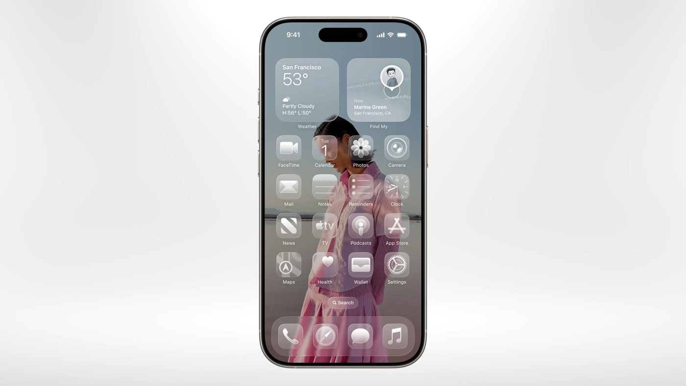 New icon design in iOS 26