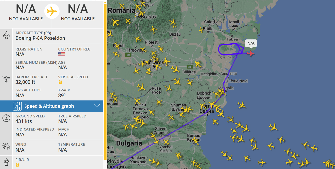 Разведка над Черным морем — самолеты НАТО ведут наблюдение - фото 1