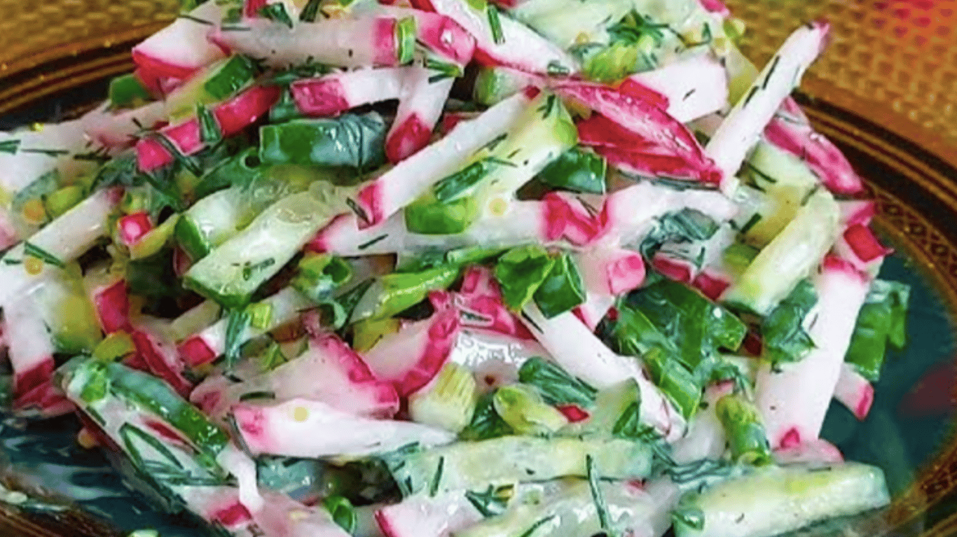 Смачний свіжий овочевий салат за 5 хвилин