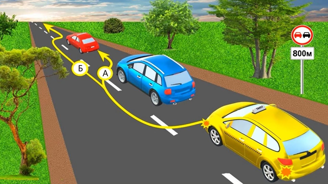 Тест з ПДР: як виконати обгін на дорозі та не отримати штраф