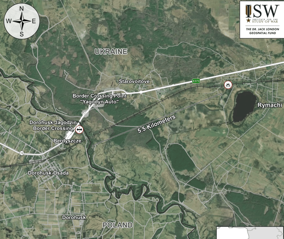Карта ударов ISW