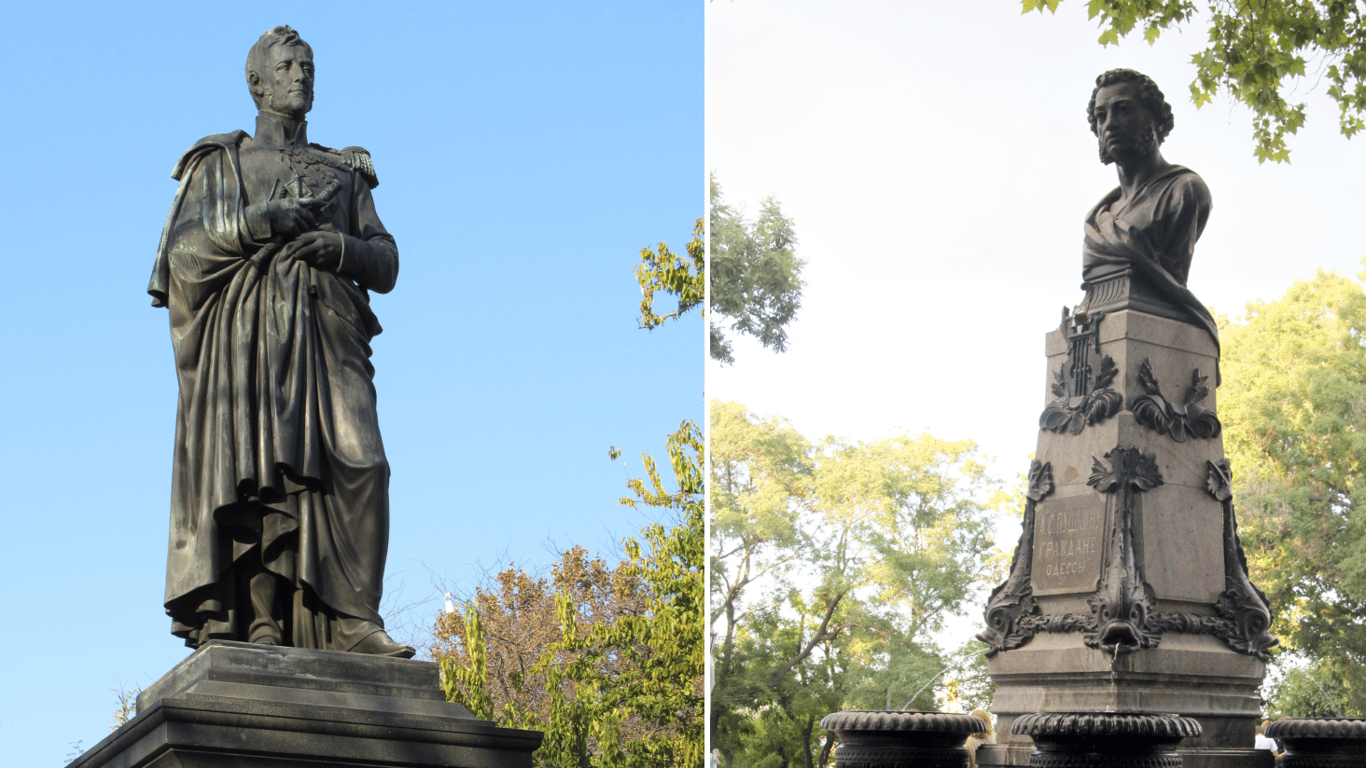 Кабмин исключил памятники Пушкину и Воронцову в Одессе из культурного наследия