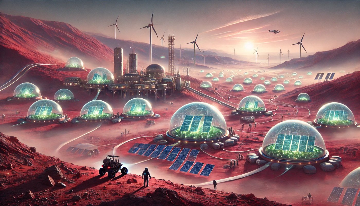 Как ИИ видит колонизацию Марса людьми