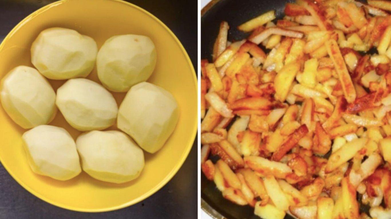 як зробити смачну смажену картоплю 