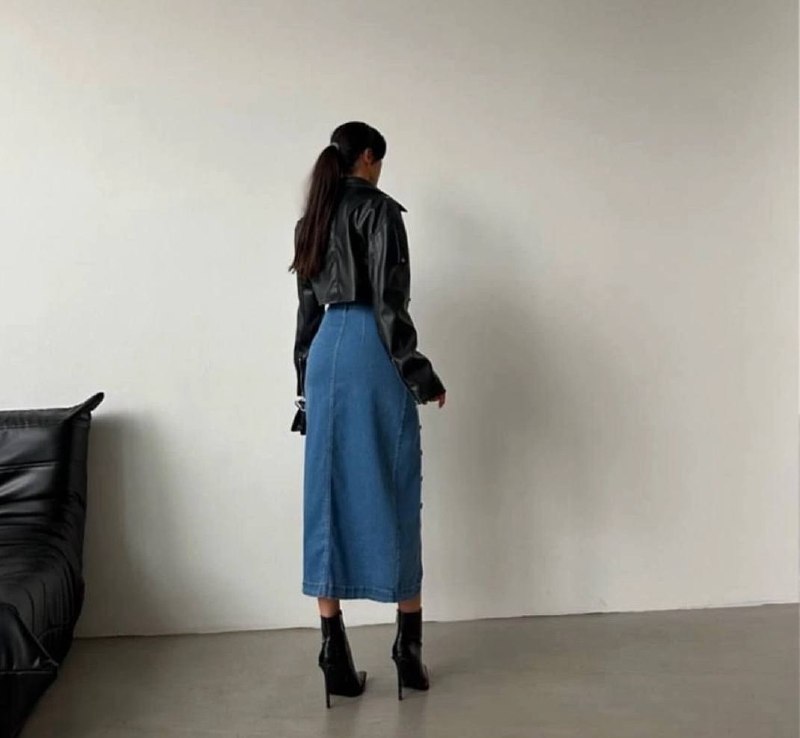 Long denim skirts are back — and more stylish than eve