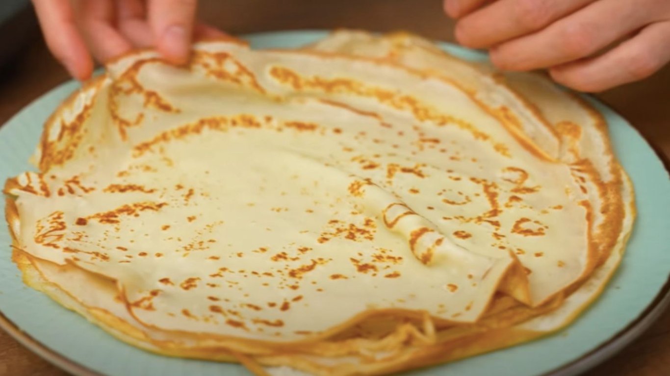 простой рецепт тонких блинов