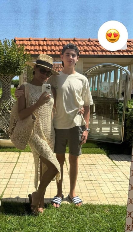 Санта Дімопулос с сином від Андрія Джеджули