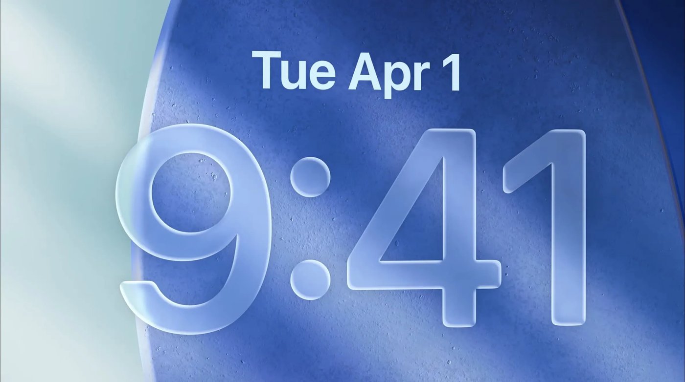 Glass design of system elements in iOS 26