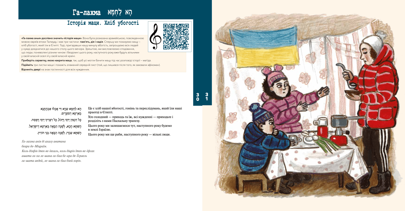 Сторінка 4 Гаґади «За нашу свободу» до Песаха