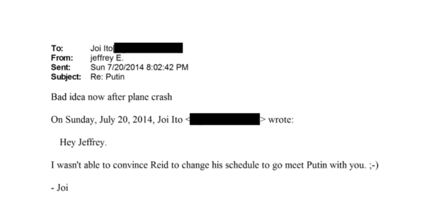 файли Епштейна Путін