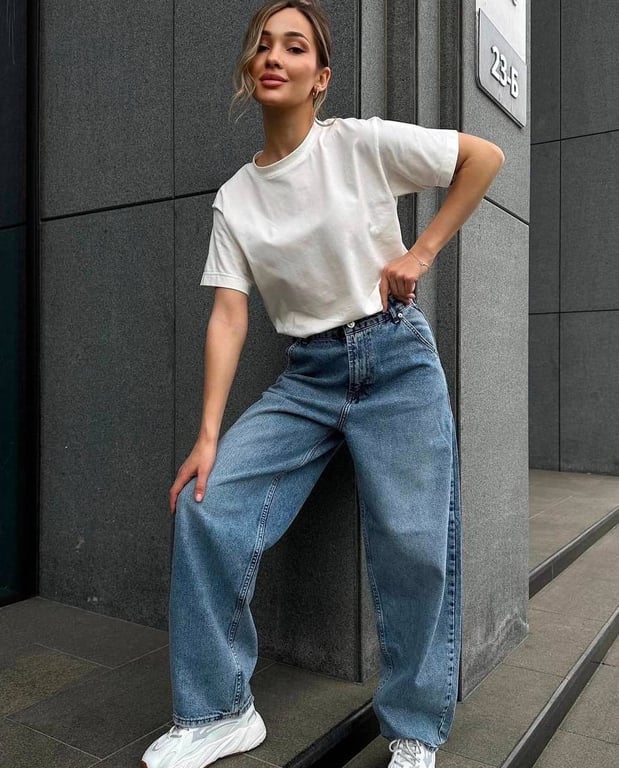 Джинсы оверсайз идеальны для любого сезона