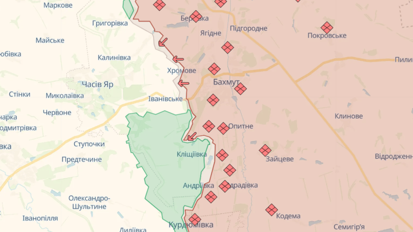 Карта бойових дій в Україні онлайн сьогодні, 16.12.2023 — DeepState, Liveuamap, ISW