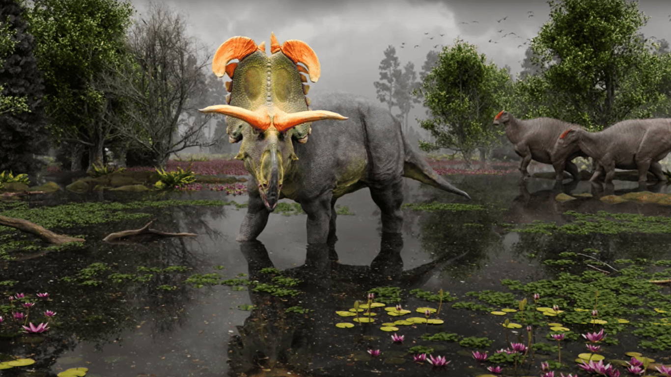 Ученые нашли останки динозавра с двумя рогами, который похож на Локи из Marvel