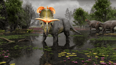 Схожий на Локі з Marvel — вчені знайшли скам'янілого динозавра з двома рогами, фото - 290x166