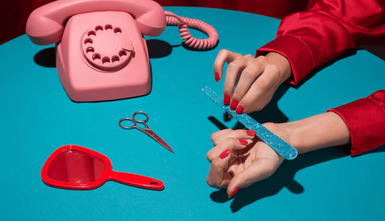 Яскравий манікюр без візерунку