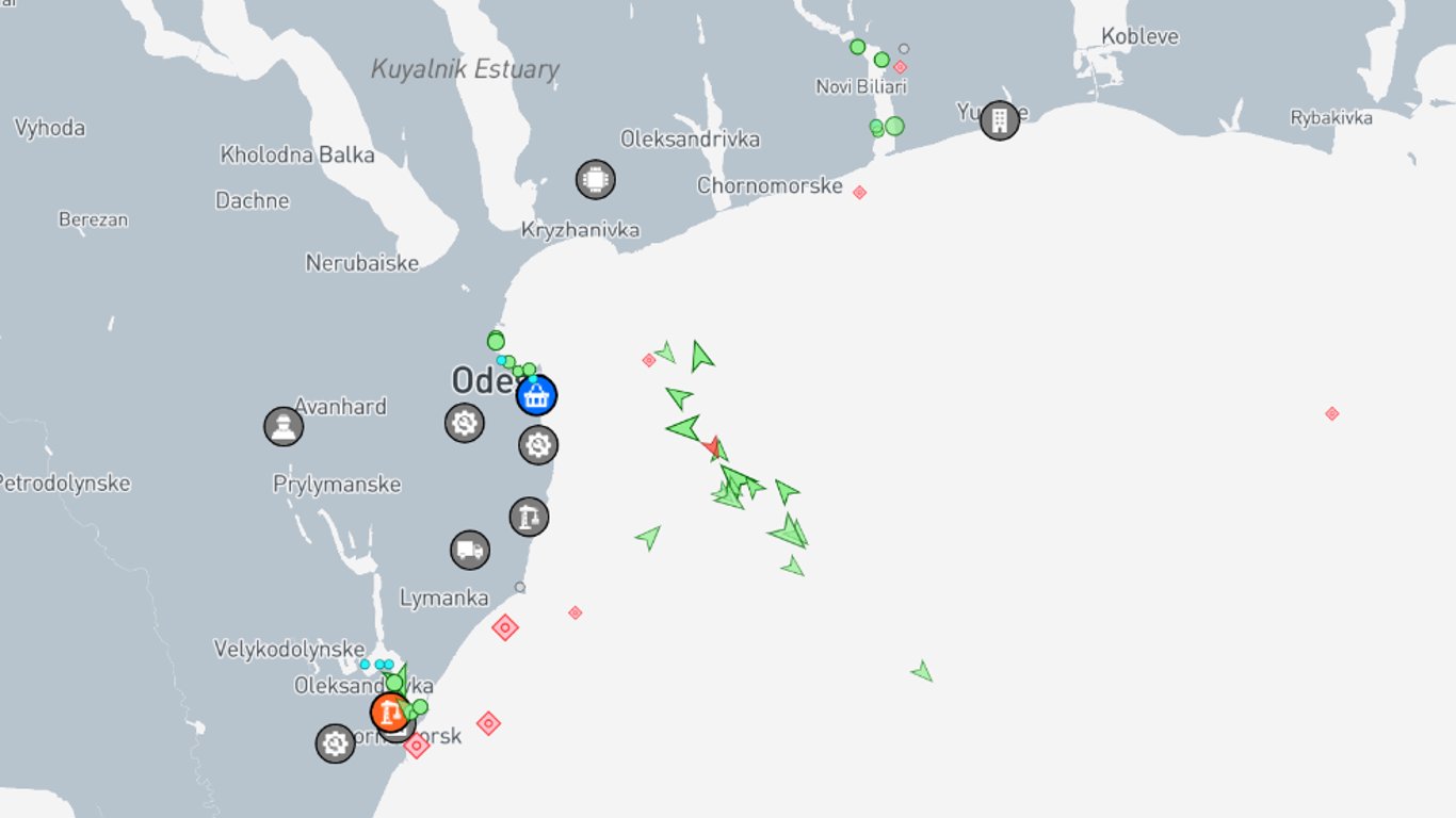 В порты Большой Одессы поступают суда  — сколько кораблей на загрузке