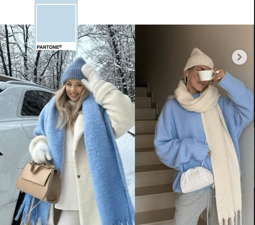 Голубой цвет не покидает тренды