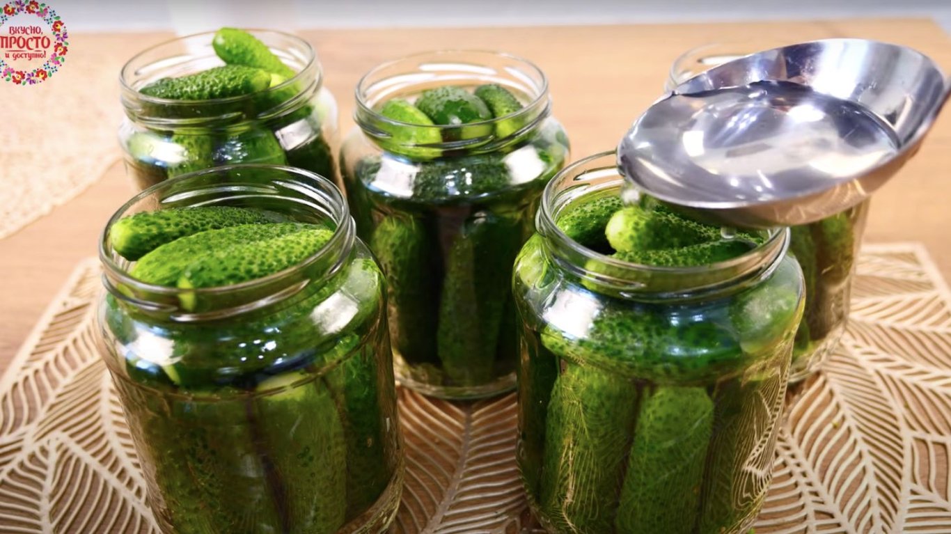 рецепт маринованих огірків без хрону