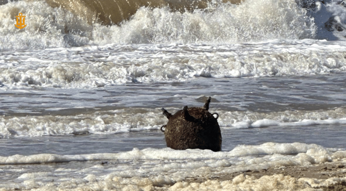 До узбережжя Одещини винесло ворожу міну