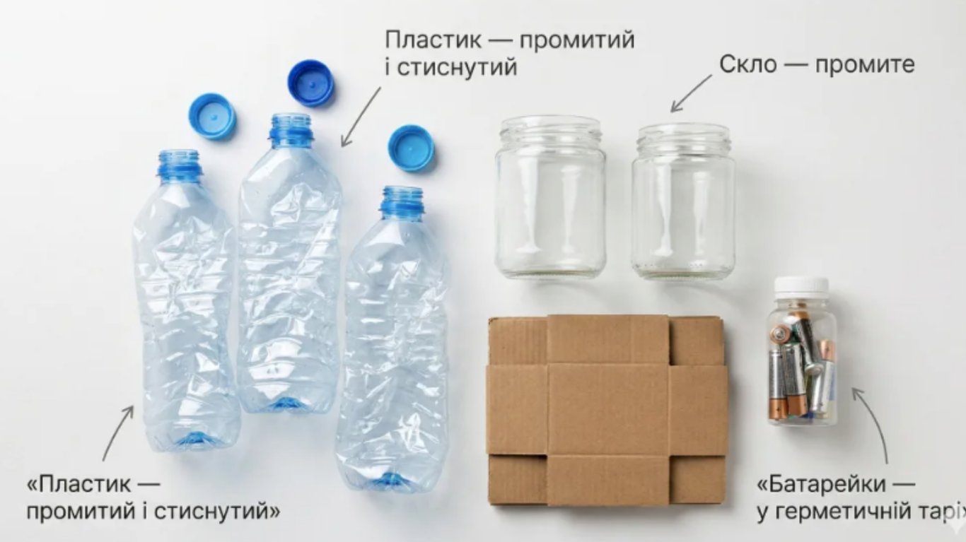 утилізація пластика та батарейок