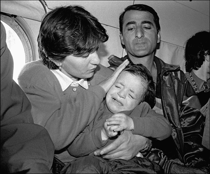 Спасенная украинскими воинами грузинская семья