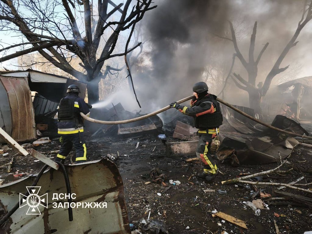 Наслідки російського обстрілу Запоріжжя 14 березня