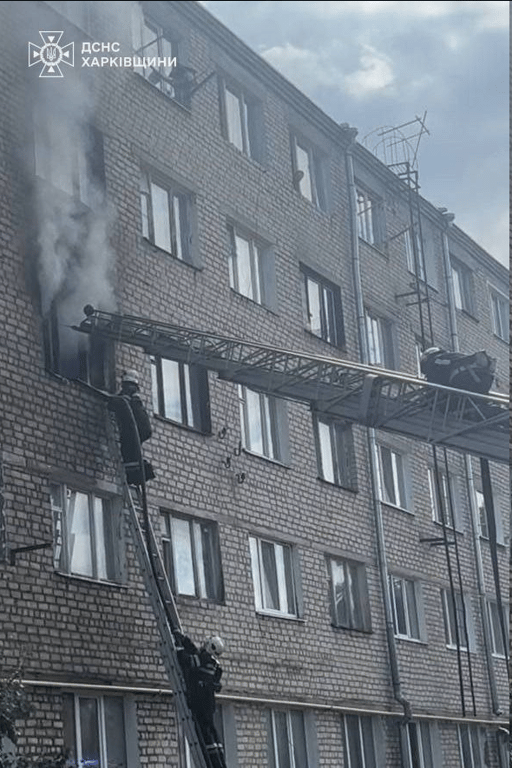 Пожежа в гуртожитку на Харківщині