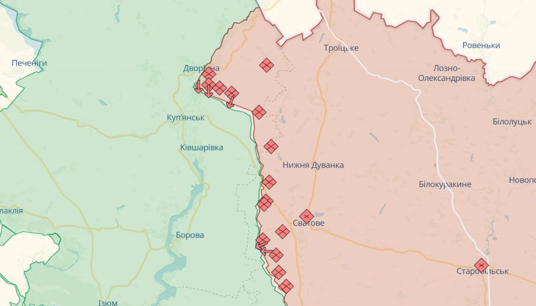 Карта бойових дій від Deepstate