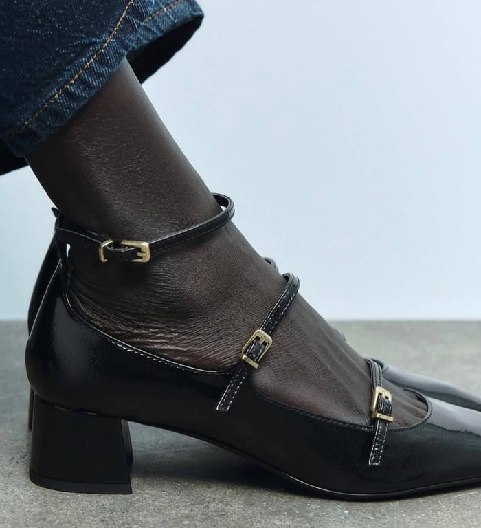 Модні балетки з невисоким каблуком для будь-якого образу