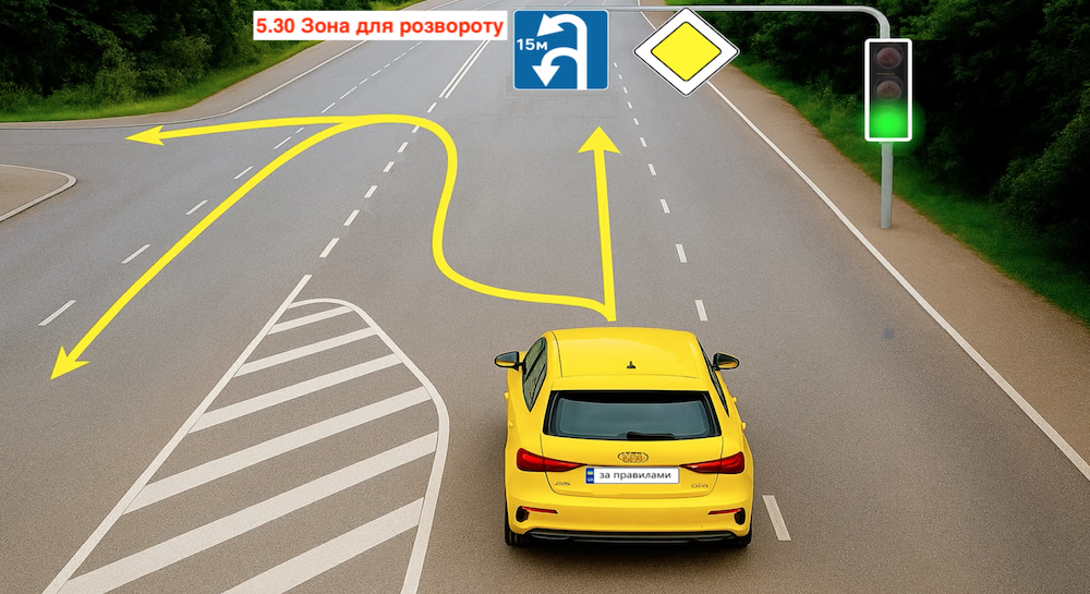 Тест з ПДР: куди можна їхати?