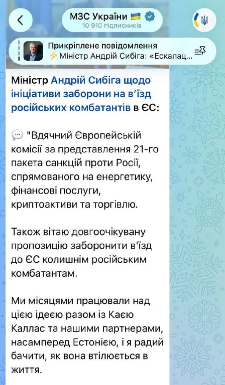 21-й пакет санкцій: ЄС хоче заборони в'їзд учасникам війни проти України - фото 1