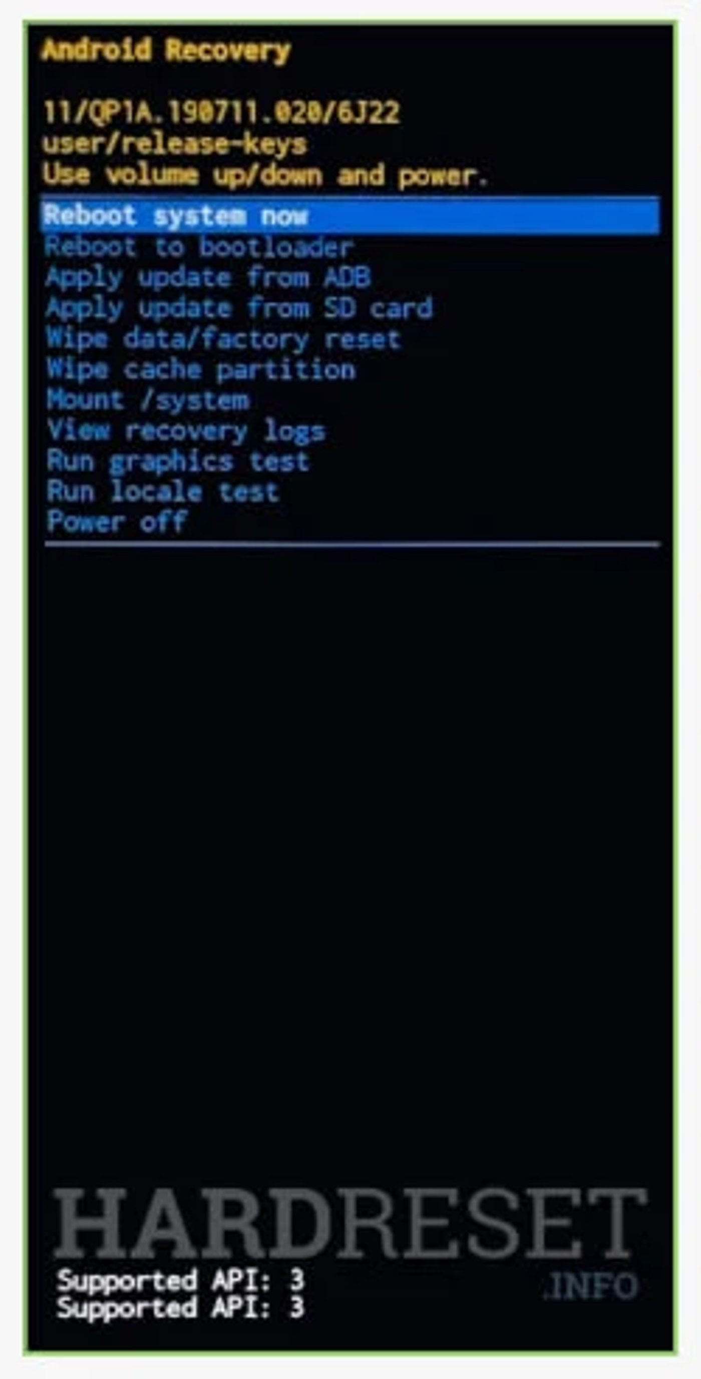 Меню Recovery на устройствах с Android