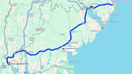 Выезд за границу — на трассе Одесса-Рени затруднено движение - 285x160