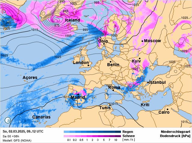 Атмосферні фронти 2 березня