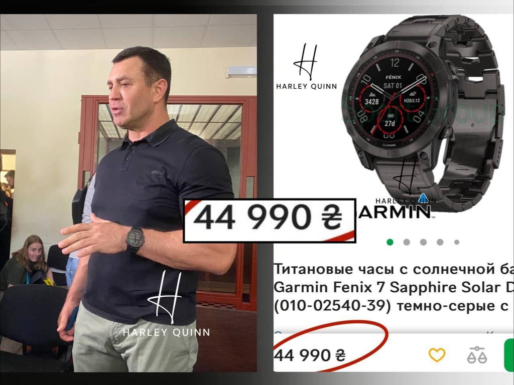 Одяг Миколи Тищенко на суді. Фото: t.me/harley_with_love