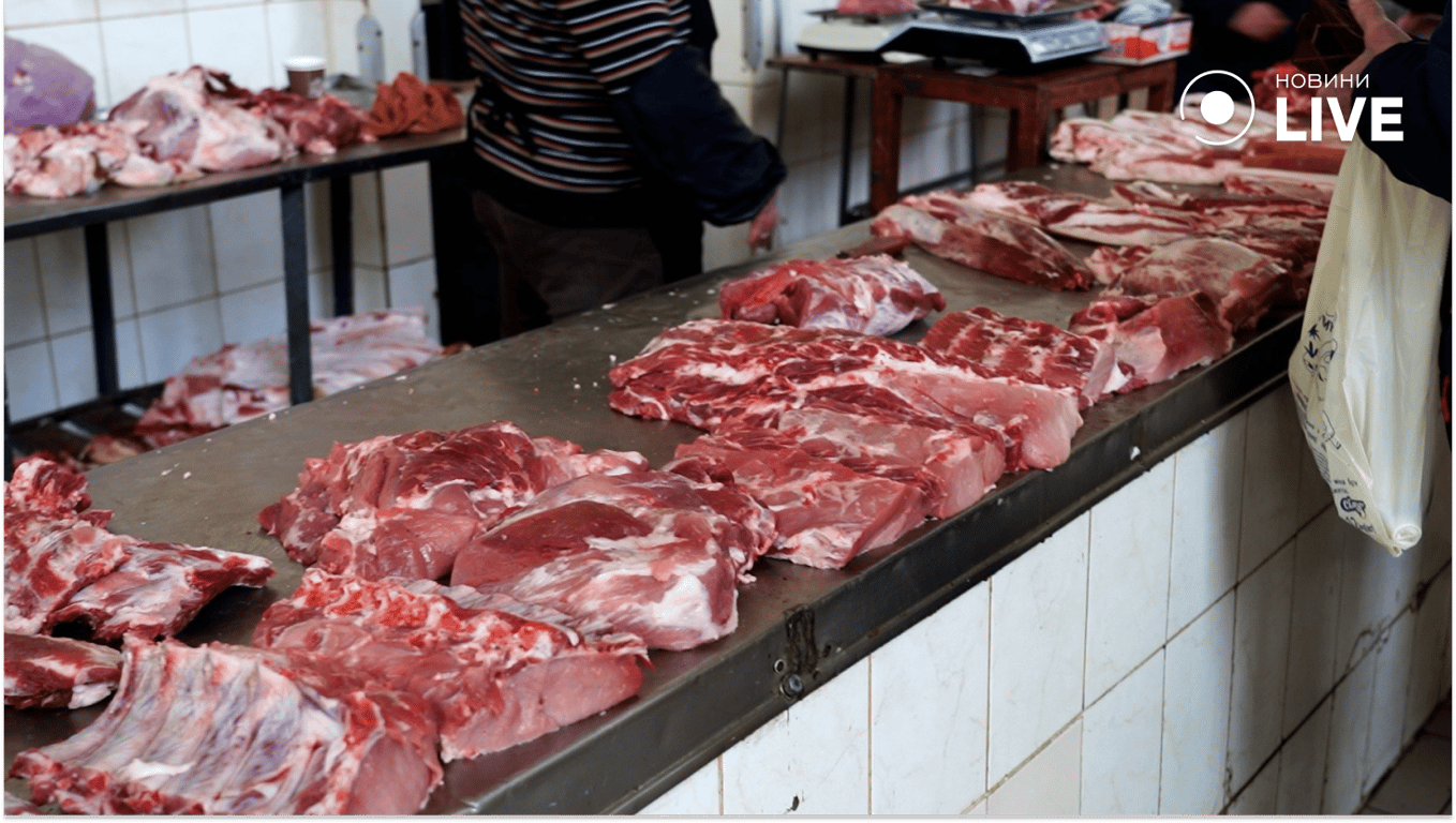 Мясо на прилавках