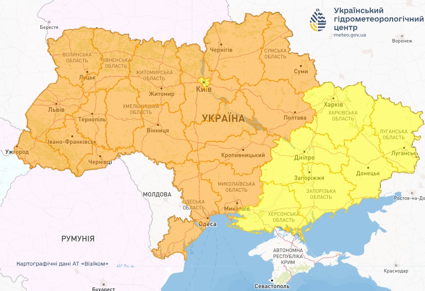 Прогноз погоди в Україні на 20 жовтня