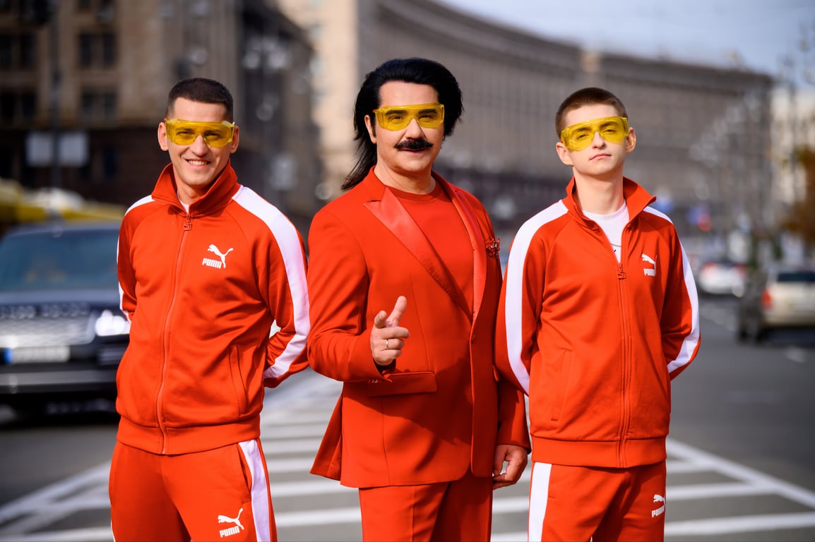 Український співак Павло Зібров з гуртом KOLABA. Фото: пресслужба