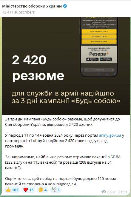 У Міноборони назвали кількість резюме до ЗСУ — які вакансії в армії є найбільш популярними - фото 1