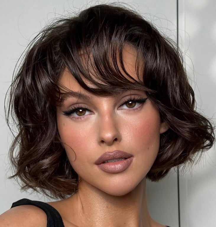 Боб з локонами має ефектний вигляд