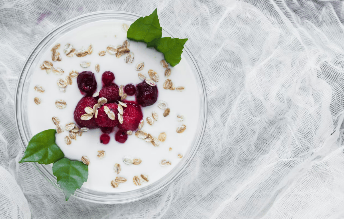 Хлопья с йогуртом