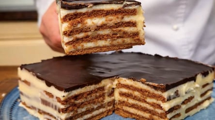 Торт "Хвилинка" без духовки і замісу тіста — швидкий рецепт - 285x160