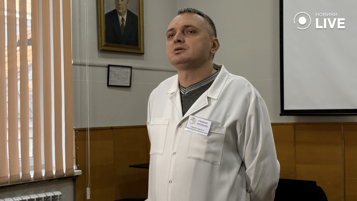 завідувач відділу судово-медичної експертизи трупів ДСУ "Одеське ОБСМЕ", Степанчук Юрій. 