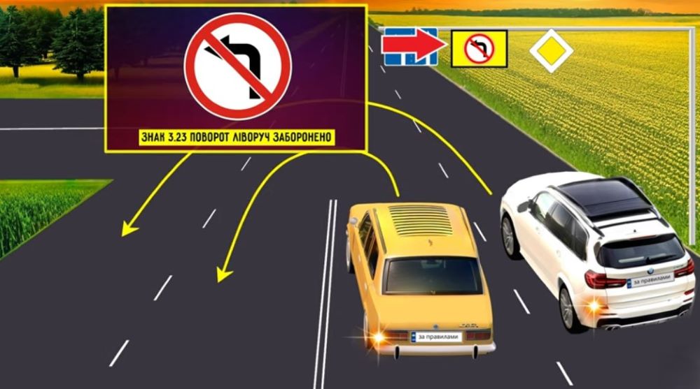 ПДД тестирование — кто из водителей может развернуться на перекрестке - фото 3