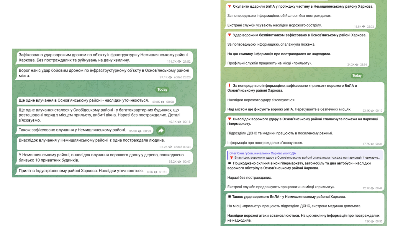 Харків під ударом дронів 29 квітня