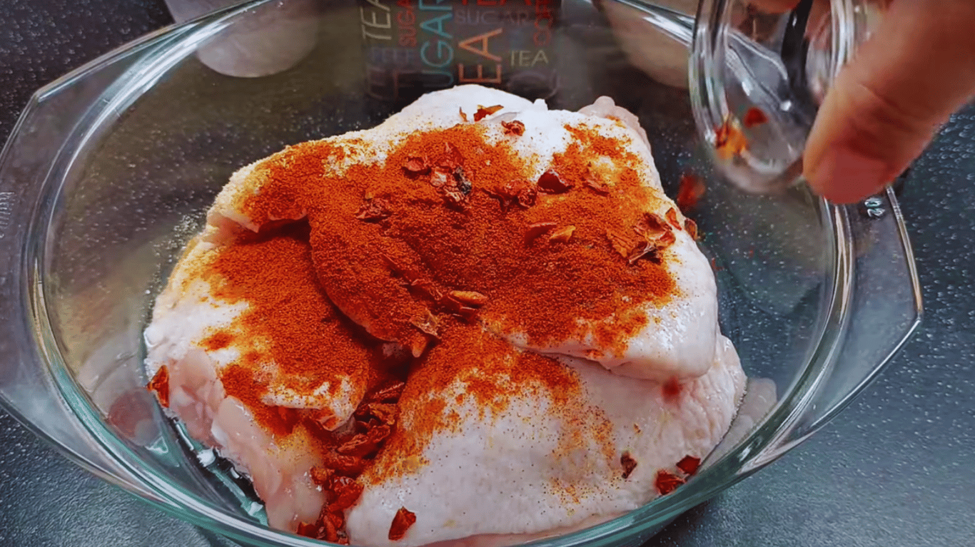 Baked chicken with rice