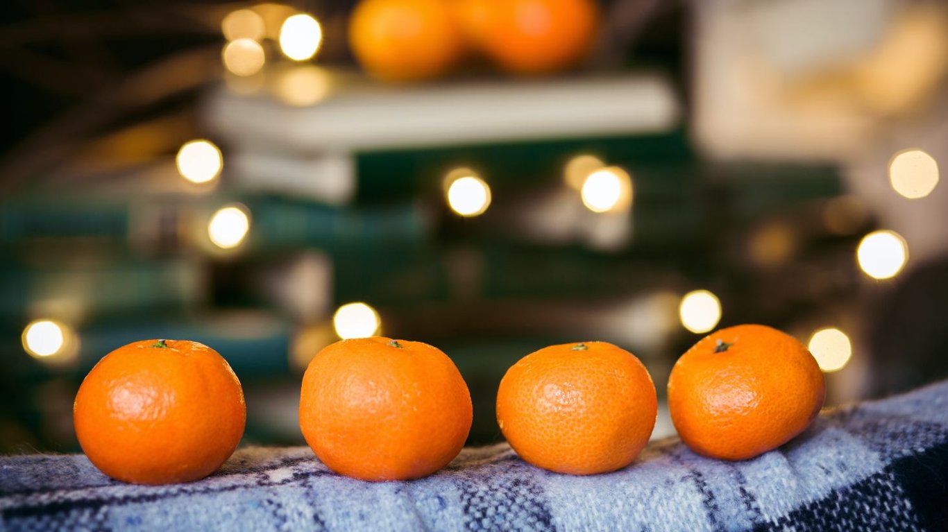 мандарины на новогодний стол