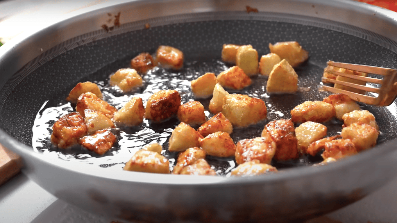 салат з хрусткими баклажанами