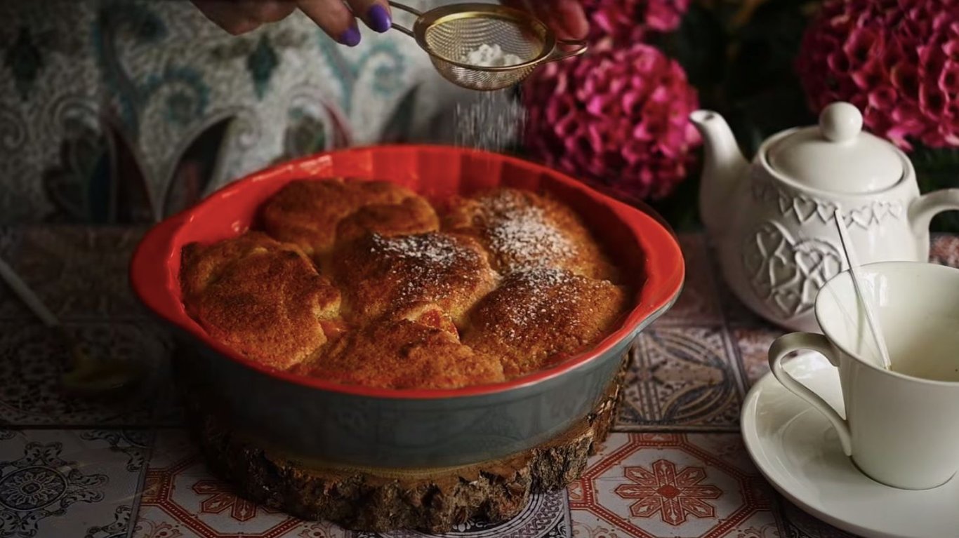 абрикосовий пиріг до чаю